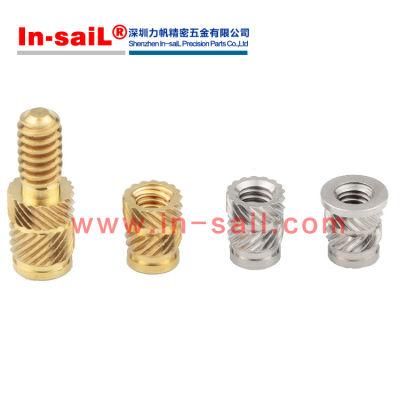 Iutc-M6 Heat Staking Insert, Straight Wall, Thru-Threaded