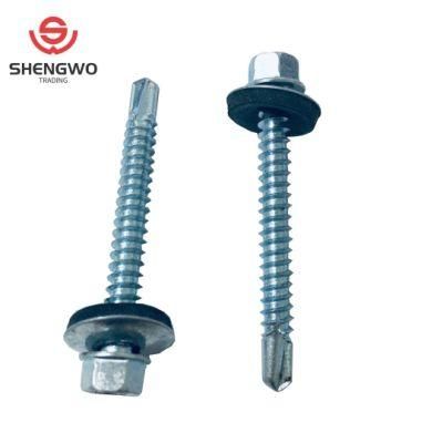 Zinc Plated Hex Head Self Drilling Screw