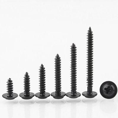 Stainless /Carbon Steel Black Anodized Washer Head Self Tapping Screw