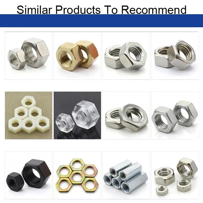 Factory Supply Galvanized Thin Hex Nuts, Hex Jam Nuts