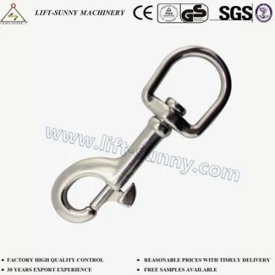 304/316 Stainless Steel Elliptical Ring Single Round Head Snap Hook