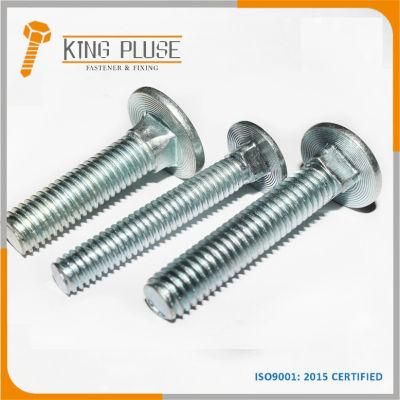 DIN603 Blue White Zinc-Plated Grade 8.8 Full Threaded Carriage Bolts