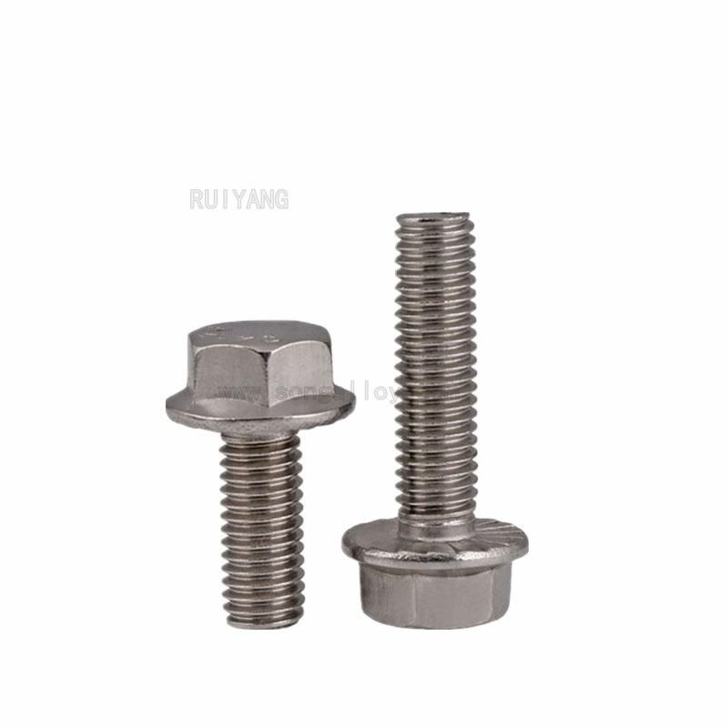DIN6921 304 Hexagon Flange Bolts Hardware