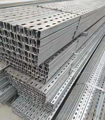 Factory Supply Hot DIP Galvanized Strut Slotted C Channel Steel for Seismic Bracing Support System
