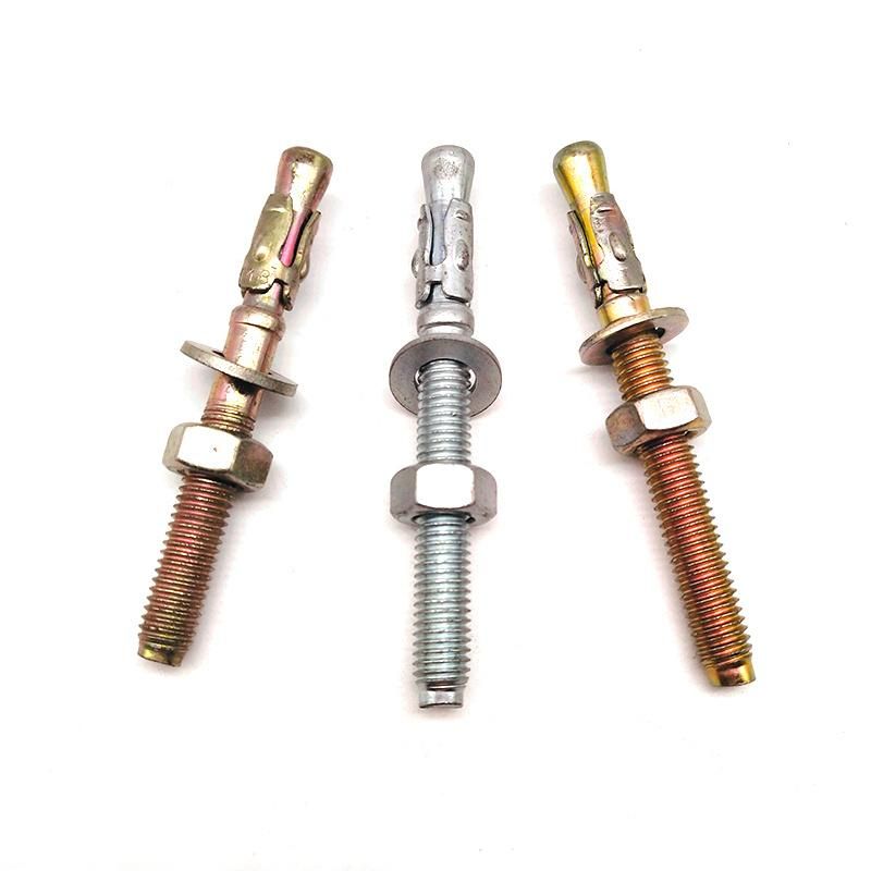 M6-M20 Galvanized Steel Wedge Anchors for Construction