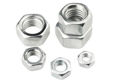 China Manufacturer High Strength Hexagon Nuts DIN934 Carbon Steel Stainless Steel Heavy Hex Head Cap Flange Thin Coupling Hex Nut