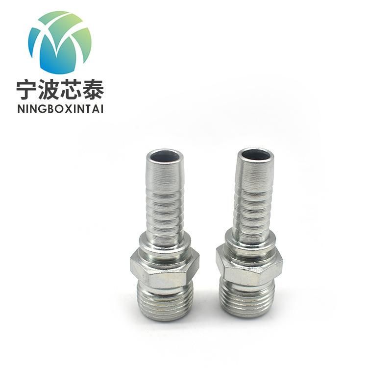 OEM China Factory Manufacturer 12611 Carbon Steel Casting Galvanized Bsp Male 60 Degree Cone Seat Silver and Yellow Hydraulic Nipple Dealer Price