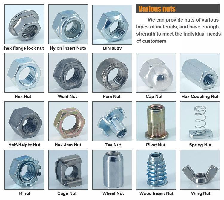 DIN935 Hex Castle Nuts Zinc Plated