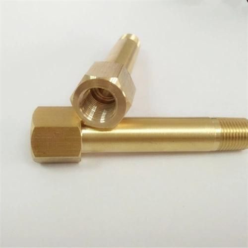 Male to Female NPT Brass Long Hex Hose Connection Nipple