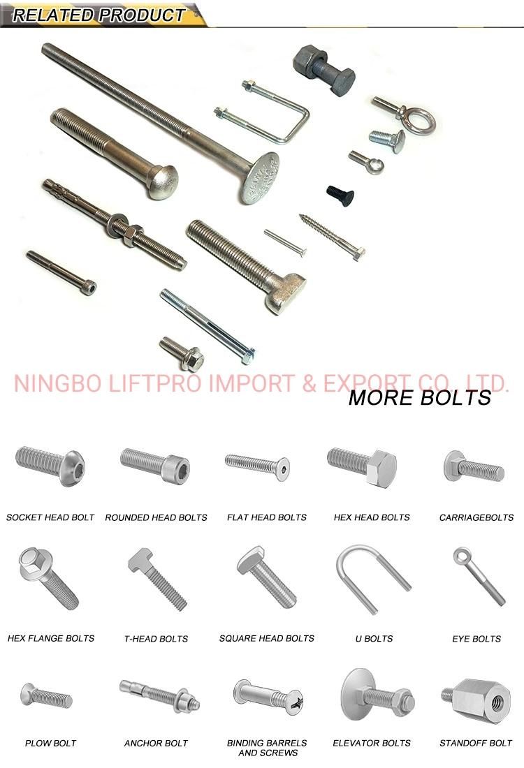 High Strength Hex Bolt ASTM A325 Hex Bolt with Nut Washer with Black Finish