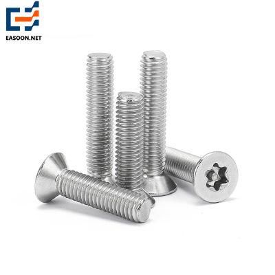 Torx Recess Countersunk Bolt 316 A4 Stainless Steel Torx Countersunk Head Screws 316 A4 Stainless Steel Torx Countersunk Head Screws
