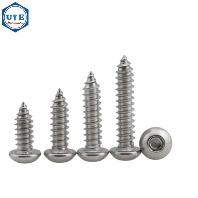 Stainless Steel Self Tapping Screw Pan Head Hex Socket Drives Screw 4.2X25