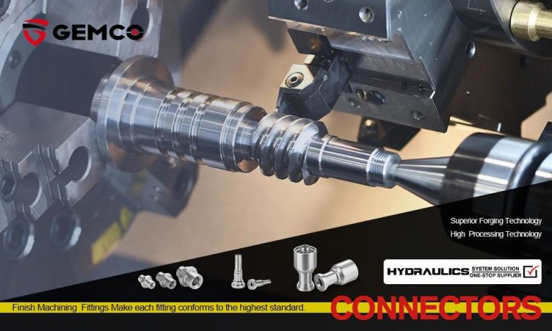 coupling connector hydraulic hose one piece fitting
