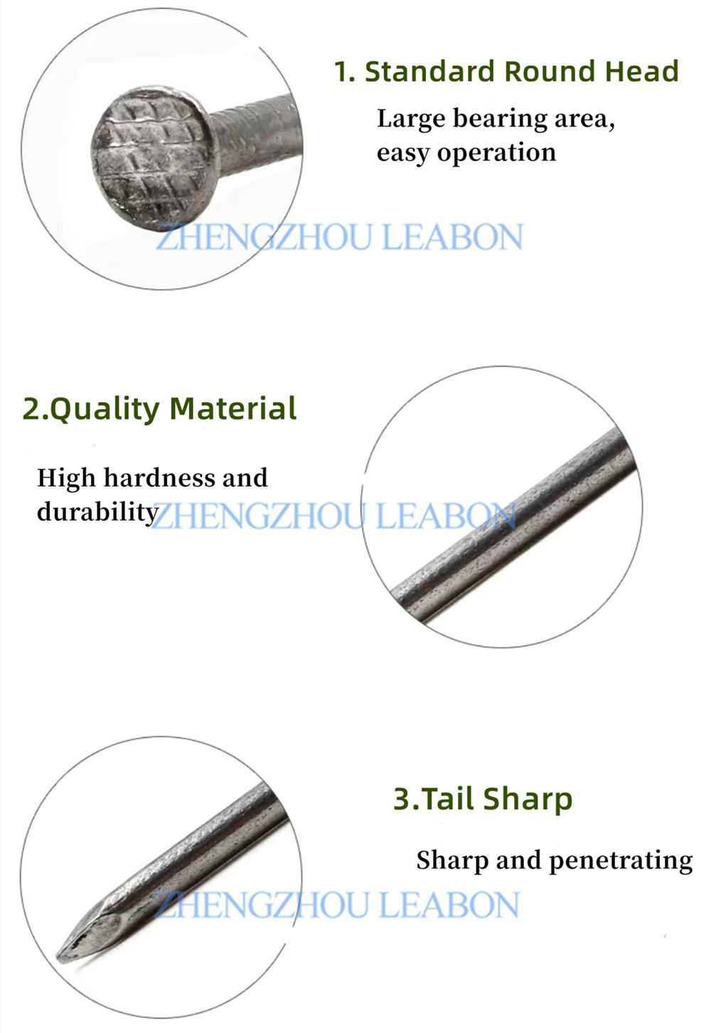 Screw Shank Lumber Planks Loose Nails High Efficient Decorative Nails for Wood Pallet