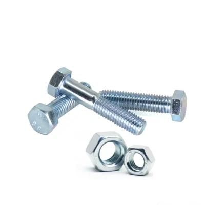 China Manufacture Grade 8.8 Hexagon Bolts and Nuts Galvanized Bolts