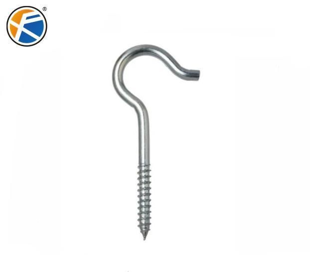 Carbon Steel Zinc Plated Open Eye Screws / Hook Screws
