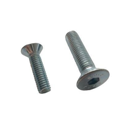 Hex Socket Bolt Factory DIN7991 with Zinc Plated Gr. 10.9