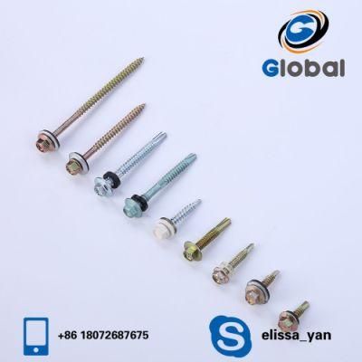 SDS Self Drilling Screw with EPDM Rubber Washer Roofing