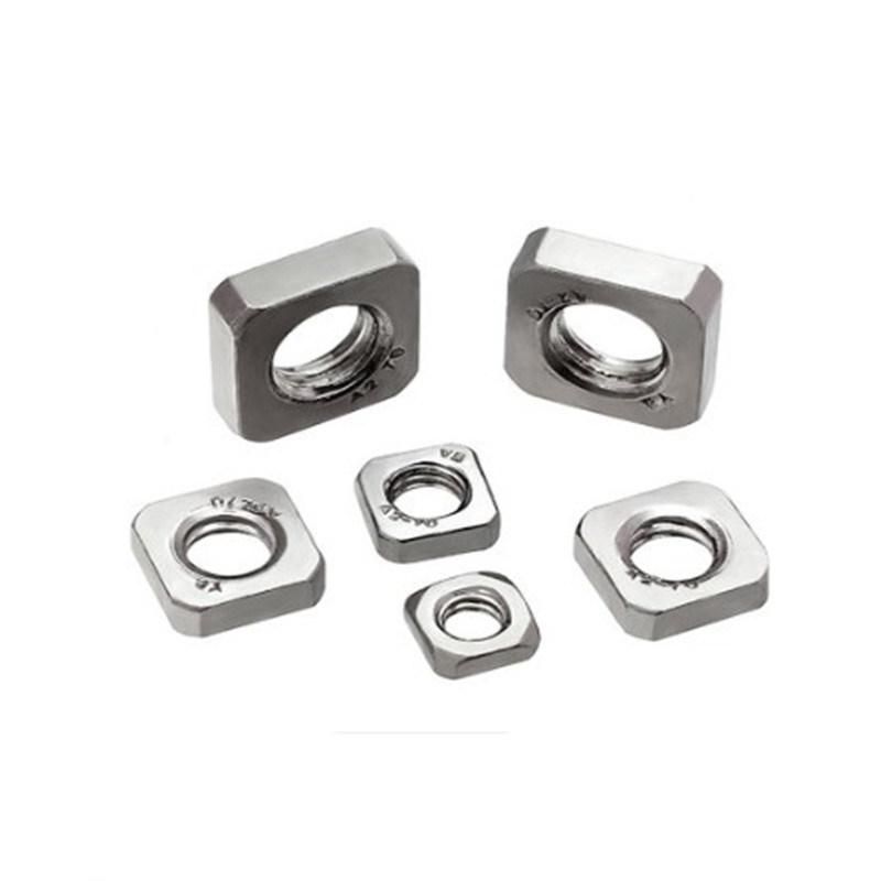 Factory Direct Nice Quality Ss Inox 304 Stainless Steel Square Nut DIN557 Stainless Steel Wing Nut