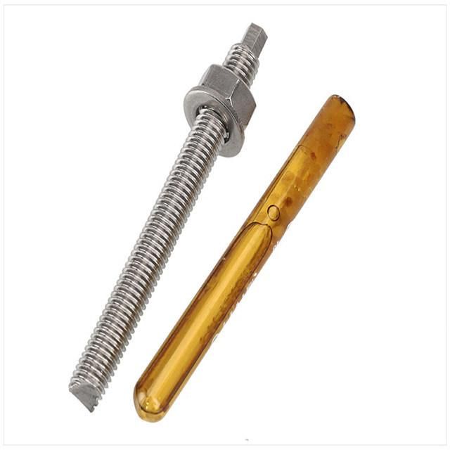 Stainless Steel Chemical Stud Anchor Bolt with Hex Nut and Washer