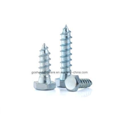 Zinc Plated Hex Head Wood Thread Wood Screws