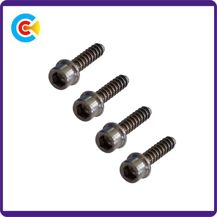 DIN/ANSI/BS/JIS Carbon-Steel/Stainless-Steel 4.8/8.8/10.9 Galvanized Hexagon Socket with Internal Tapping Screw