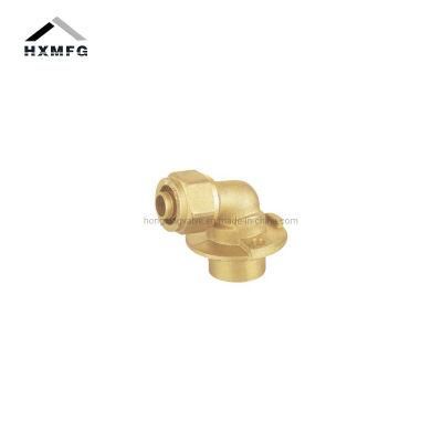 Brass Compression Press Fitting Rond Soldering Elbow for Pex Pipe