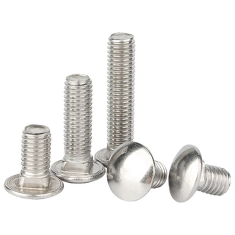 Carriage Bolt Carbon Steel Grade 4.8 Coach Bolt Galvanized DIN 603 Carriage Bolts Round Head Square Neck Bolt Stainless Steel Mushroom Head Bolt