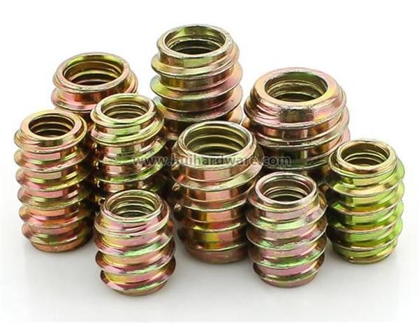 Carbon Steel Galvanized Wood Insert Hex Socket Nuts