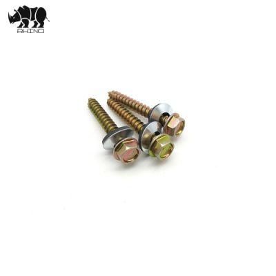 New Half Tip Hex Head Small Long Carbon Steel Wood Screw with Type 17 Cutting