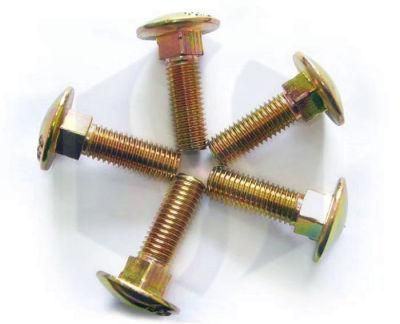 Yellow Zp Carbon 4.8 6.8 and 8.8 Grade DIN603 Carriage Bolt