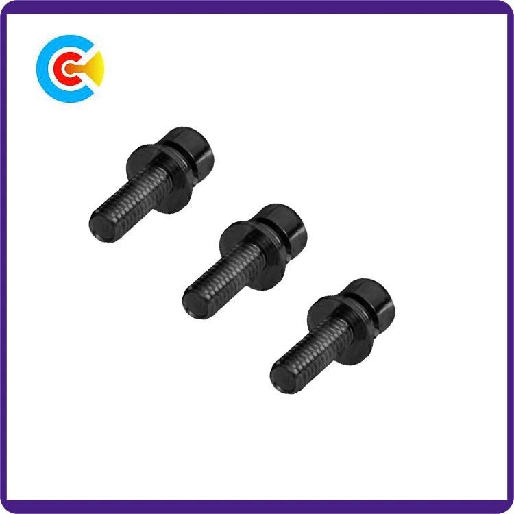 Custom Stainless Steel/4.8/8.8/10.9 Fastener Hexagon Cheese Head Screw with Washer