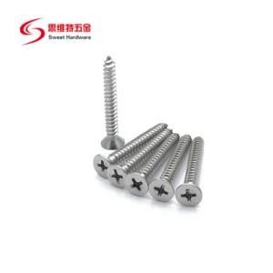 Flat Head Phillip Self Tapping Screw 18-8 Stainless Steel #8