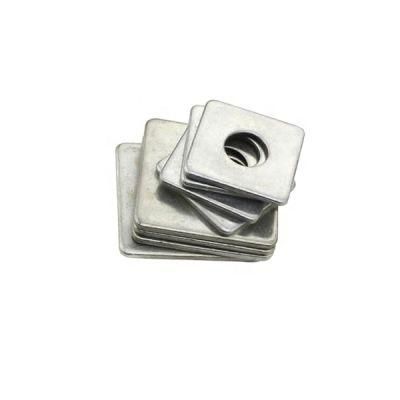 4mm 5mm Galvanized Plated Carbon Steel Square Washer