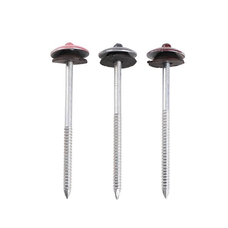 Galvanized Smooth Shank Umbrella Head Roofing Nails