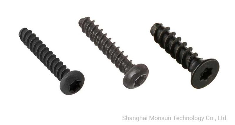 Harden Steel Black Star Drive Self Tapping Screws/Tornillos for Plastic