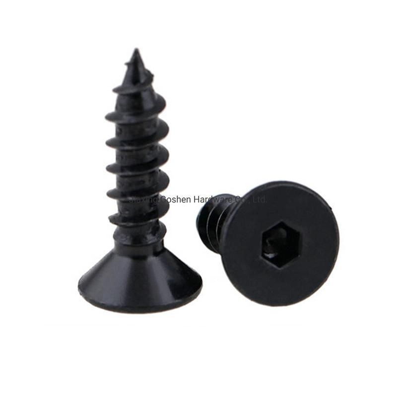 Black Plum Blossom Groove Self-Tapping Screws/Socket Self Tapping Screws