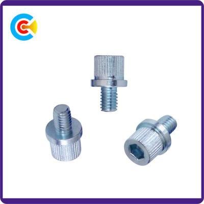 Carbon Steel Galvanized Knurled Hex Socket Head Cap Screw with Washer
