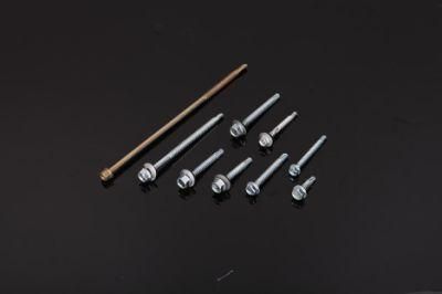 Carbon Steel Made From China Factory Hex Washer Head Self Drilling Screw Zinc Plated