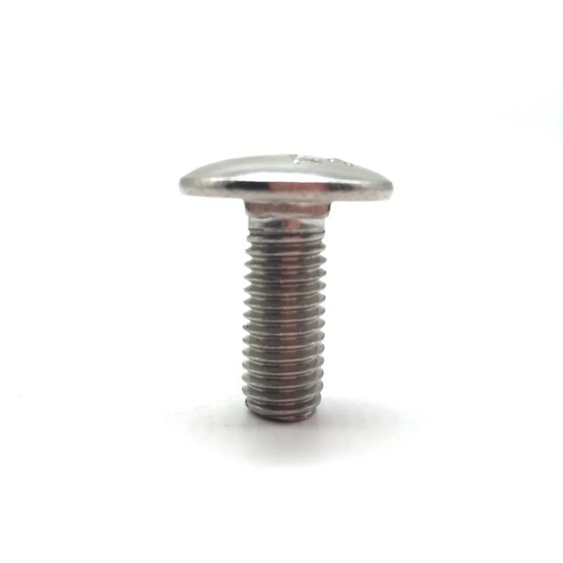 DIN 603 Thread Round Head Coach Bolt M20 M10 M4 Stainless Steel Flat Head Carriage Bolt