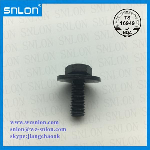 Black Hex Head Screws Assembled Large Washer Sems Screws