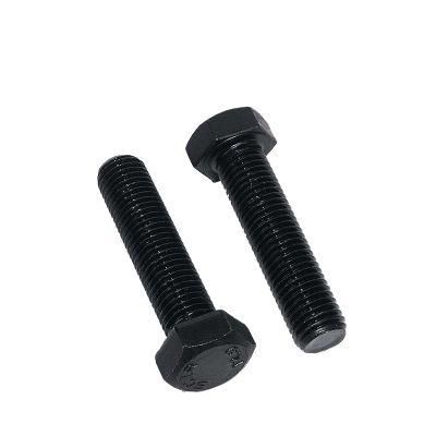 Black Grade10.9 - M22 - DIN933, 931 - Hex Bolt/Hexagon Head Bolt - Carbon Steel - B7/42CrMo