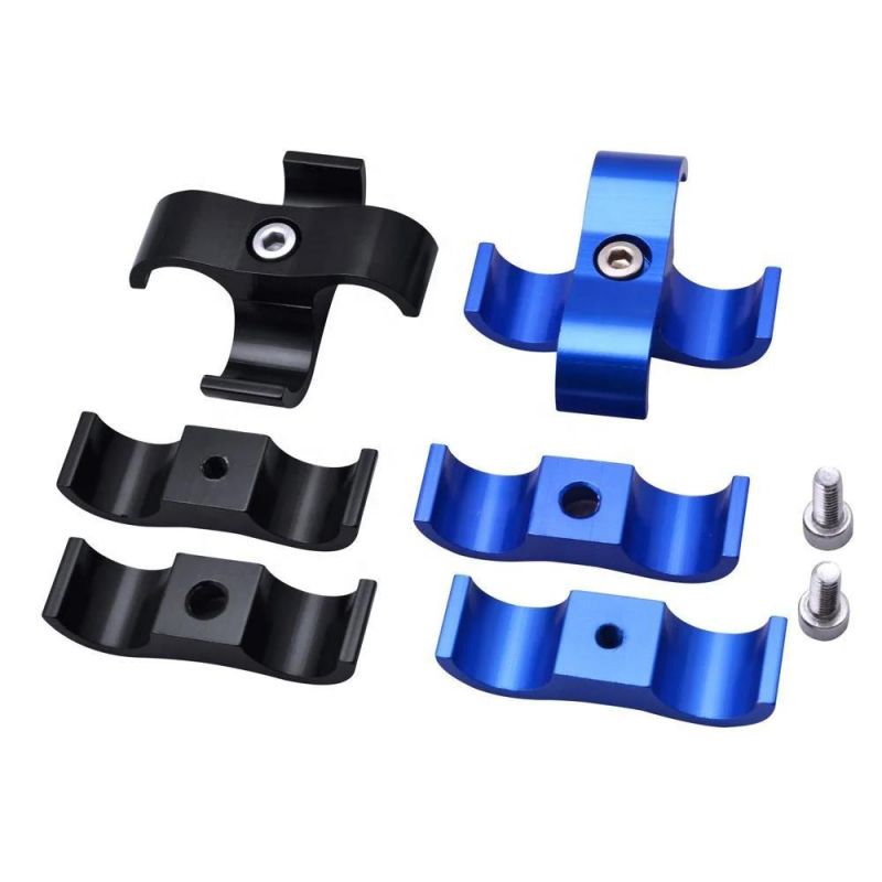 An6 13mm Braided Oil Fuel Water Hose Adapter Tube Separator Clamp