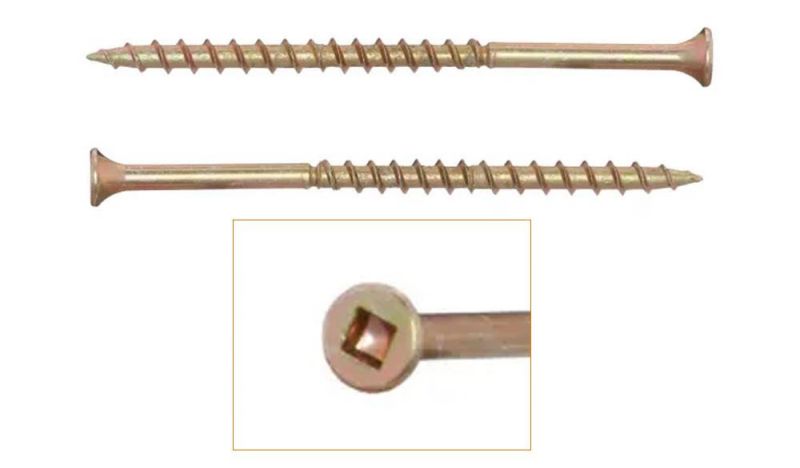 Square Drive Bugle Head Coarse Thread Wood Screw