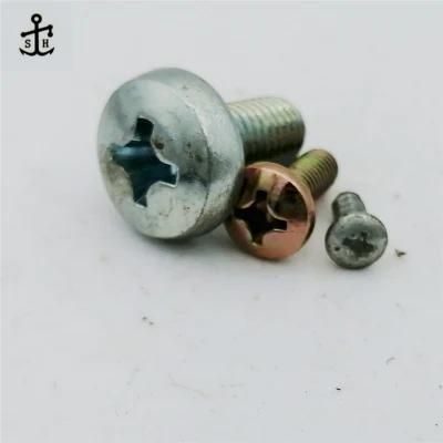 Zinc Plated ANSI/ASME American Standard Cross Recessed Pan Head Machine Screws Made in China