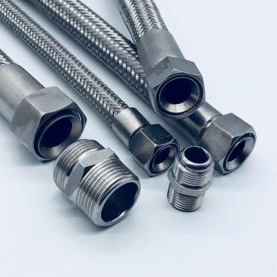 Heat Resistant Flange Type Braided Reinforce Stainless Steel Hose Inner Ss Corrugated Pipe Flexible Metal Hose