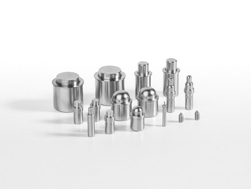 SUS304 Cylindrical Ball Spring Plunger Unthreaded Spring Loaded Plunger