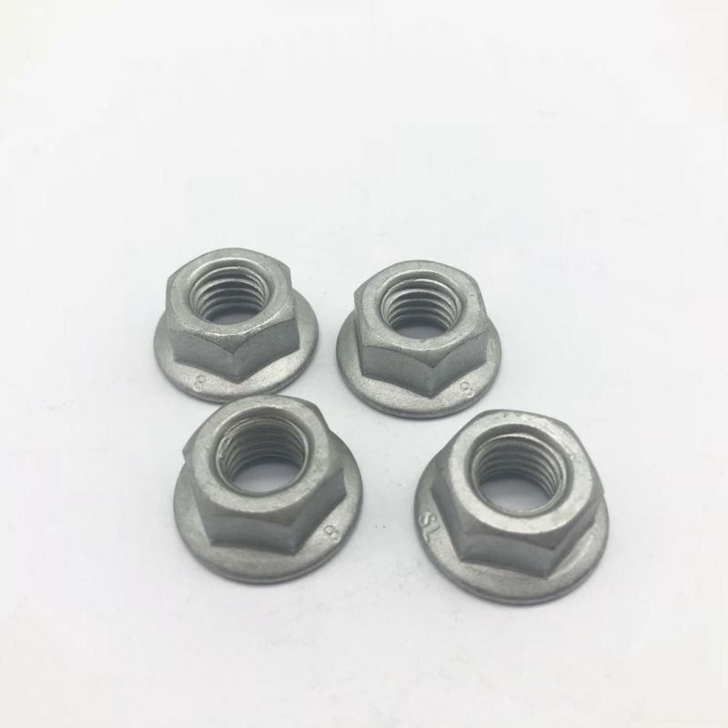 Flange Nut DIN6923 M8 Zinc Flake Coating Geomet Delta Magni