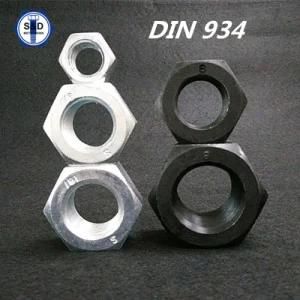 DIN934 Hex Nuts Cl8 Zinc Plated / Black