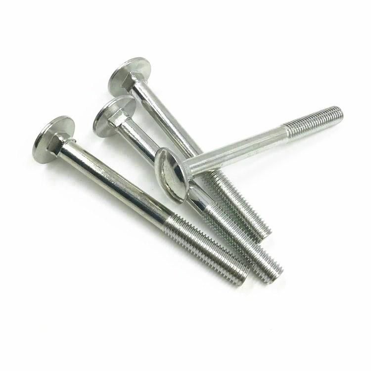 4.8 8.8 Round Head Hot Dipped Galvanized Carriage Bolts